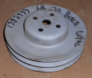 FAN PULLEY, V8, AC, 2 GROOVE, USED, 67-70 BUICK