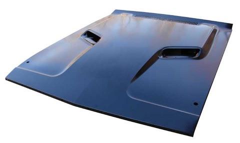 HOOD PANEL, RT, DUAL SCOOPS, STEEL, NEW, 70-74 CHALLENGER
