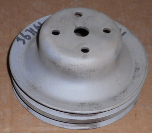 FAN PULLEY ,V8 AC, 2 GROOVE USED 77-80 CHEVY