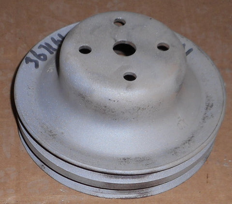 FAN PULLEY ,V8 AC, 2 GROOVE USED 77-80 CHEVY