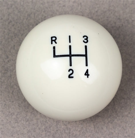 SHIFTER KNOB ,4 SPEED WHITE BENCH SEAT NEW 64-67 CHEVY