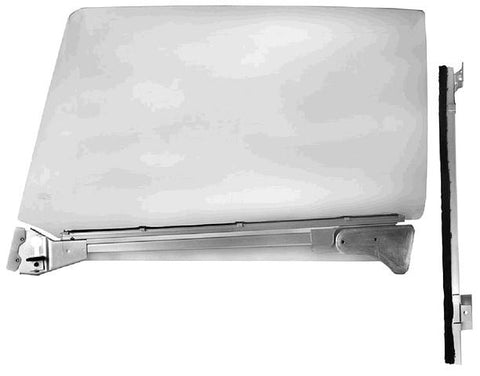 DOOR GLASS w/TRACK RIGHT, NEW 66 67 GM A-BODY