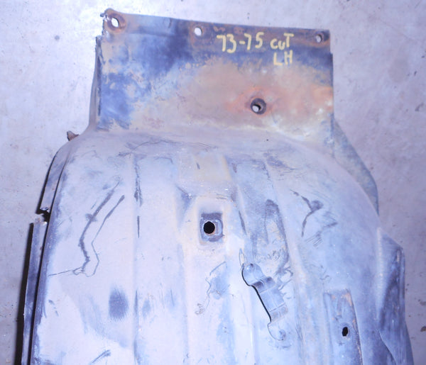 FRONT WHEEL WELL, LEFT, USED, 73-75 CUTLASS 442