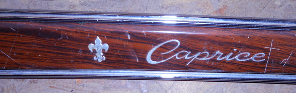 DASH PAD STRIP ,W/AC, WOODGRAIN, USED, 70 CAPRICE