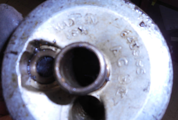 OIL FILTER HOUSING, V8, USED, 64-75 OLDS V8