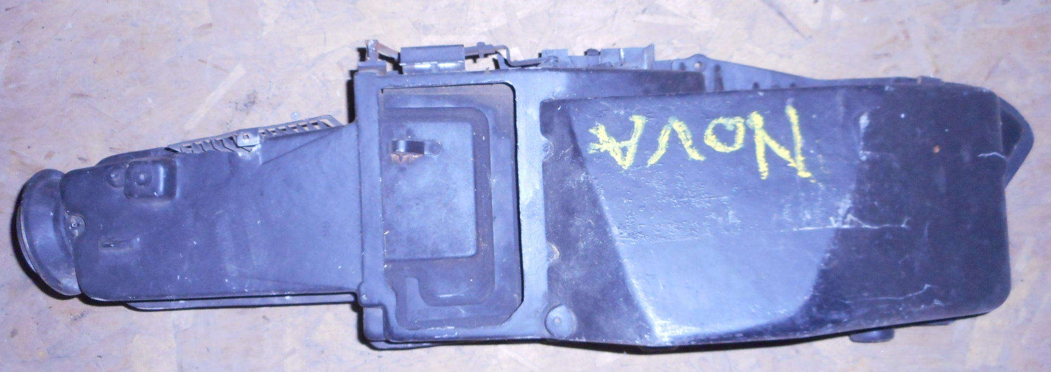 HEATER CORE BOX, w/AC, USED, 75-76 NOVA , X-BODY