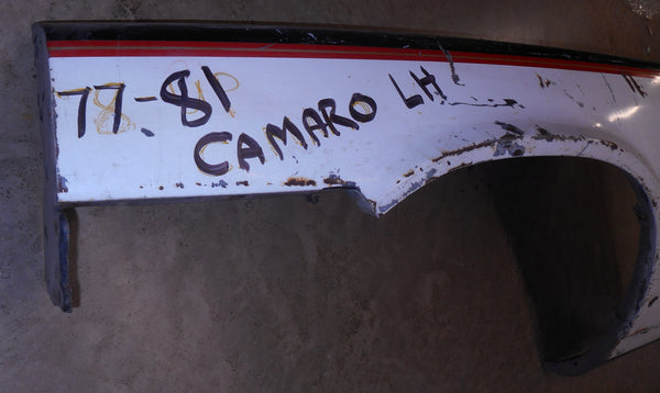 FRONT FENDER ,USED LEFT, 78-81 CAMARO