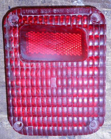 TAILLIGHT LENS ,LOWER RIGHT, RED USED 67 SUPREME 442
