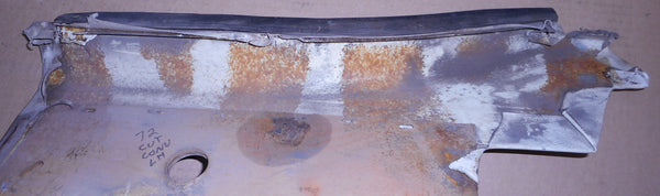 QUARTER TRIM REINFORCEMENT ,LEFT USED 70-72 CUTLASS CONVERT