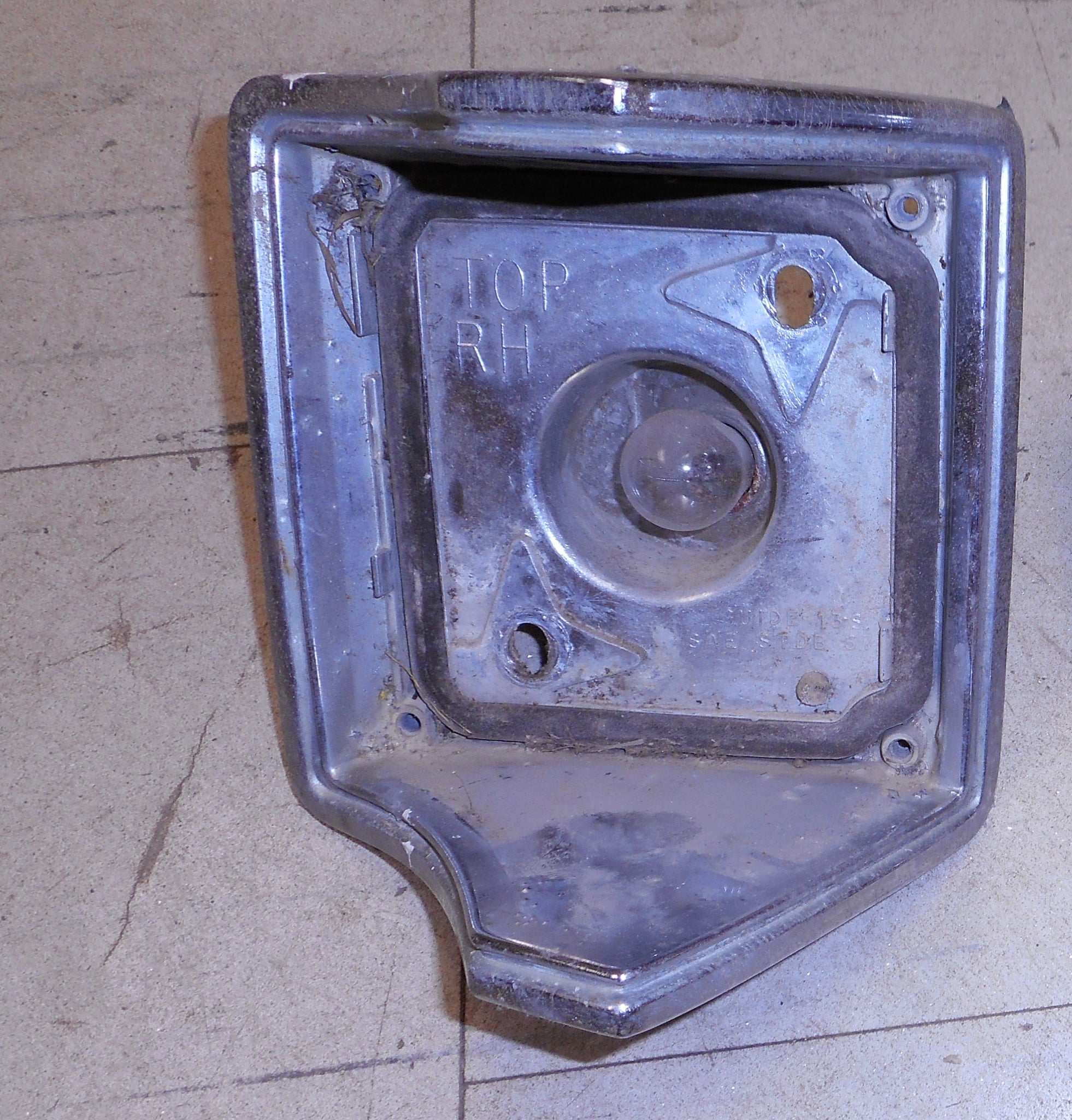 TAIL LIGHT HOUSING ,RIGHT, USED, 67 EL CAMINO ,WAG