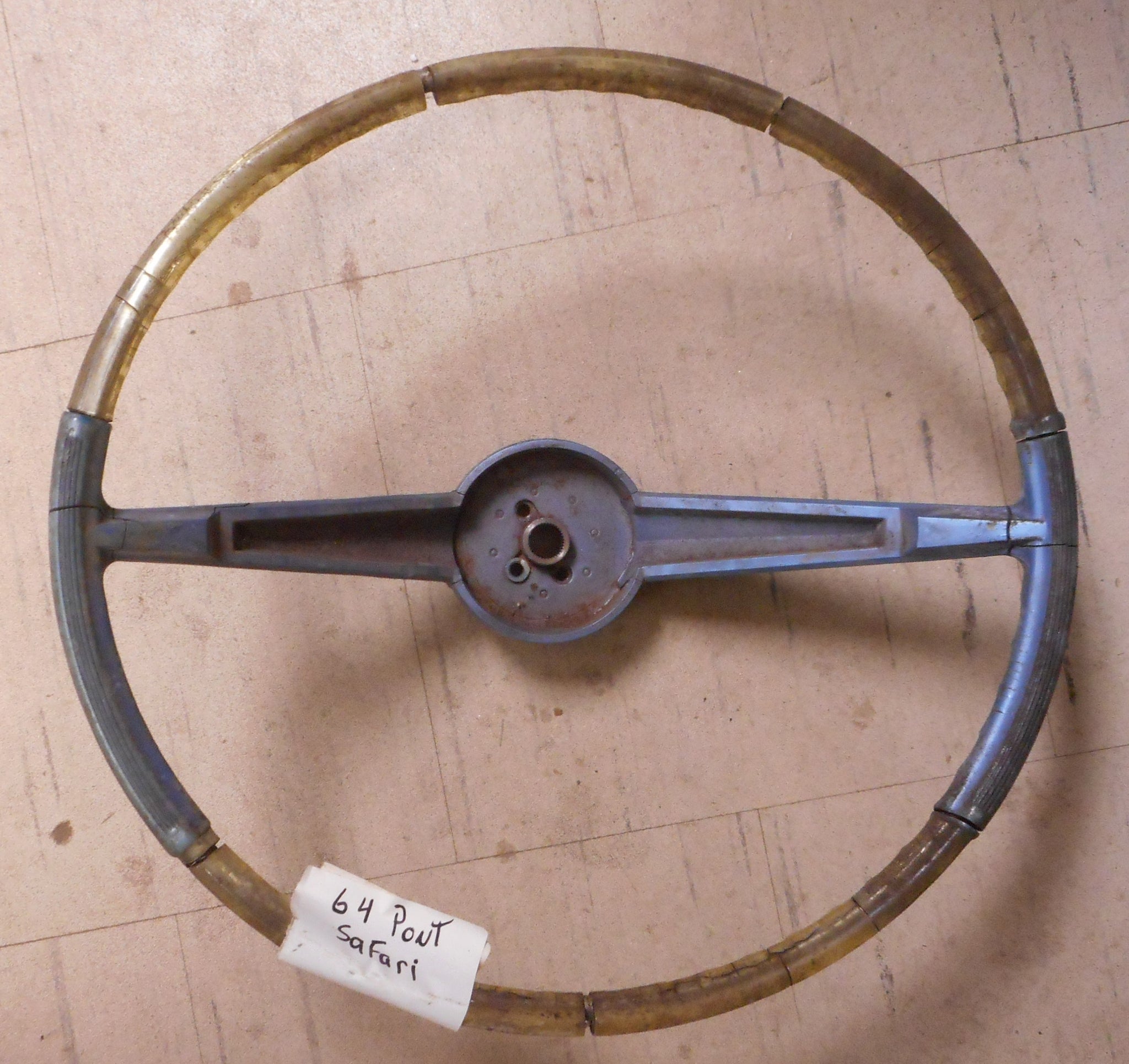 STEERING WHEEL ,DELUXE USED 64 65 PONTIAC