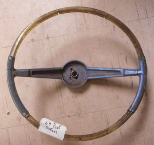 STEERING WHEEL ,DELUXE USED 64 65 PONTIAC