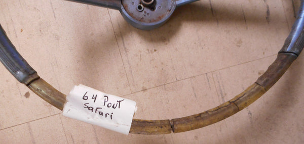 STEERING WHEEL ,DELUXE USED 64 65 PONTIAC