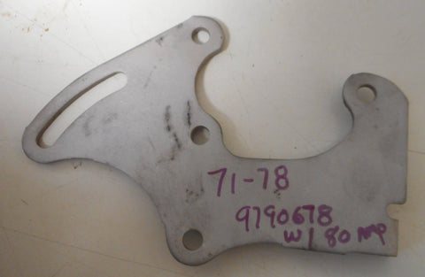 POWER STEERING PUMP & ALTERNATOR BRACKET, FRONT, FOR 80 AMP, 71-78 PONTIAC MOTORS
