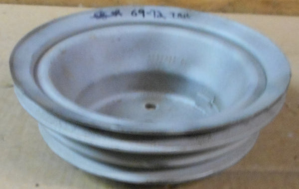 CRANK PULLEY, 3 groove, AC USED 69-72 CHEVY TRUCK