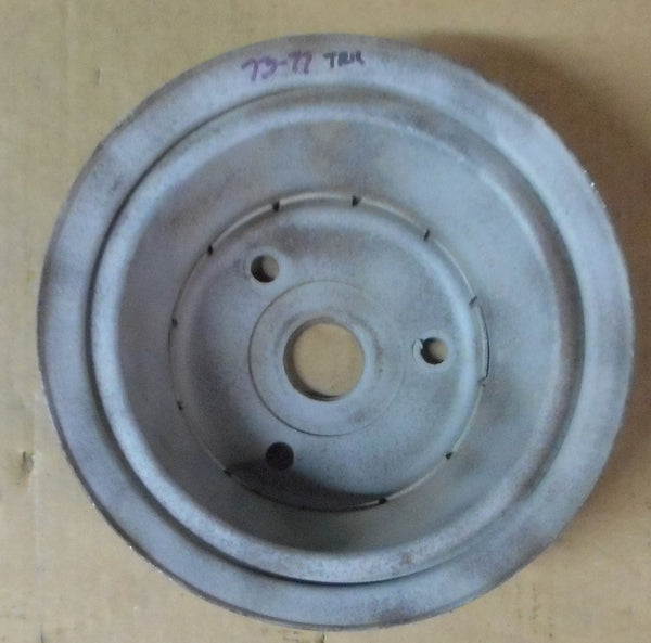 CRANK PULLEY, 3 groove, AC, USED, 73-77 CHEVY TRUCK