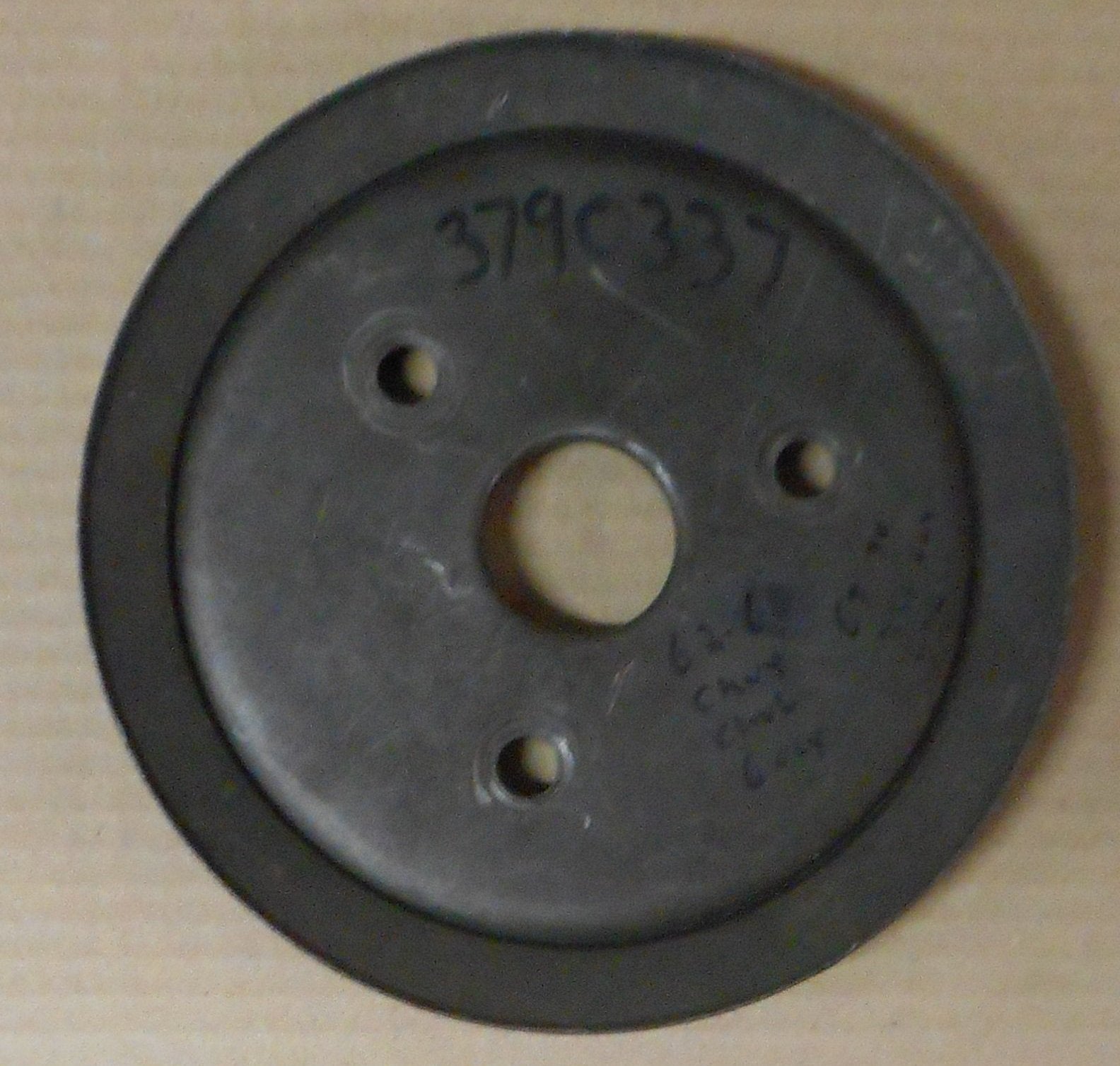CRANK PULLEY, 1 GROOVE, 6 CYLINDER, 62-70 CHEVY