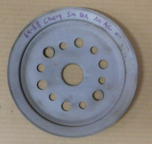 CRANK PULLEY, 1 GROOVE, NO AC, 283 327, USED, 55-68 CHEVY