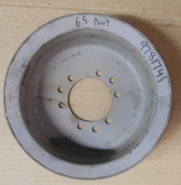 CRANK PULLEY, V8, 1 GROOVE 9781741, USED, 65 PONTIAC