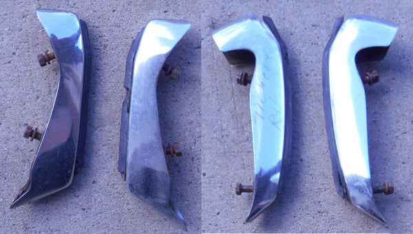 FRONT & REAR BUMPER GUARDS ,USED 71 72 CHEVELLE