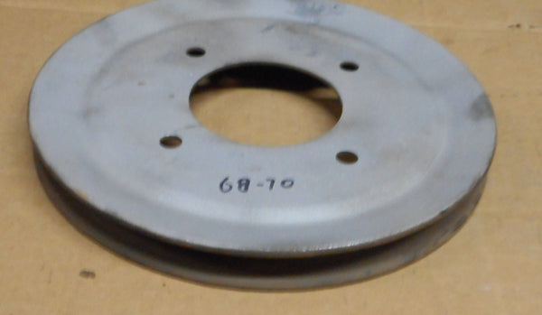 CRANK PULLEY, V8, PS, 1 GROOVE, 843, USED, 68-70 PONTIAC