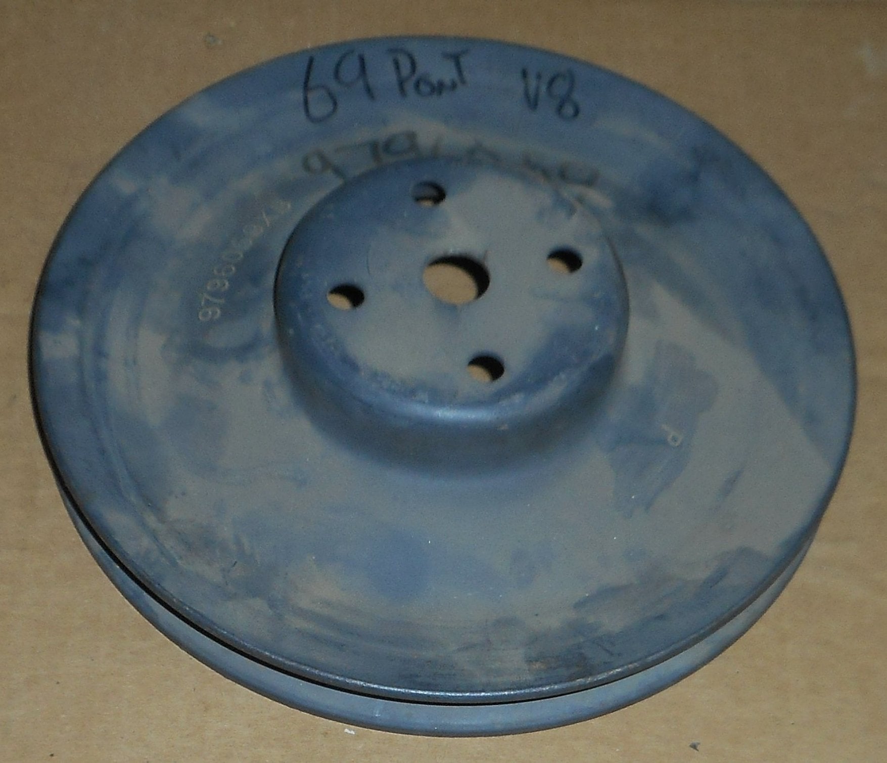 FAN PULLEY, 1 GROOVE, USED, 69 PONTIAC, V8