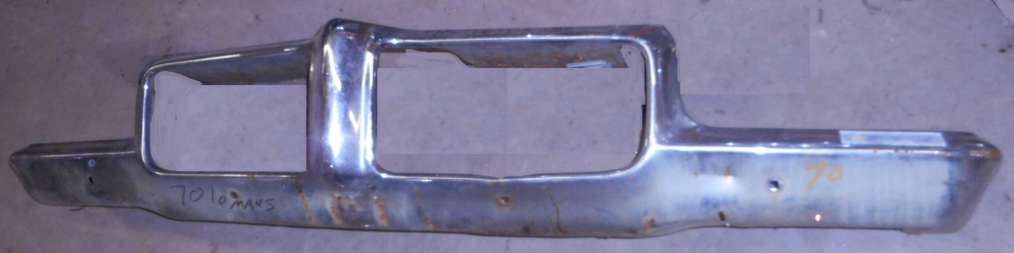 FRONT BUMPER ,CHROME, USED 70 LEMANS TEMPEST