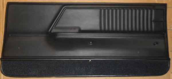 DOOR PANELS, DELUXE, BLACK, NEW, PR, 67 FIREBIRD CAMARO
