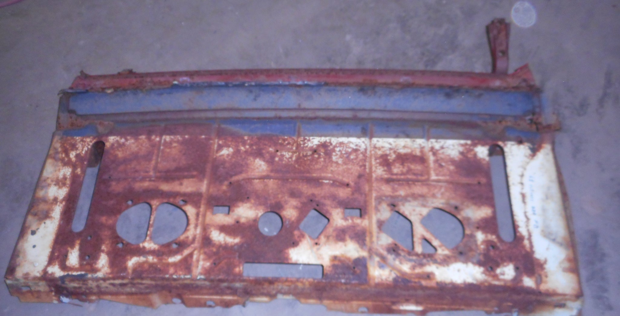 REAR PACKAGE SHELF, METAL USED 68-72 CUTLASS 442 FASTBACK