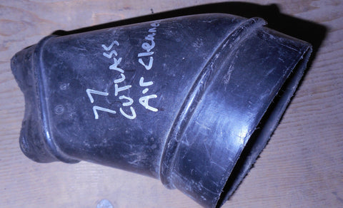 AIR CLEANER SNORKEL ADAPTER DUCT, USED 77 CUTLASS, 442
