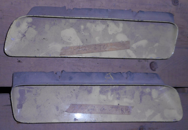HOOD SCOOPS ,PAIR, USED, 71-72 GTO