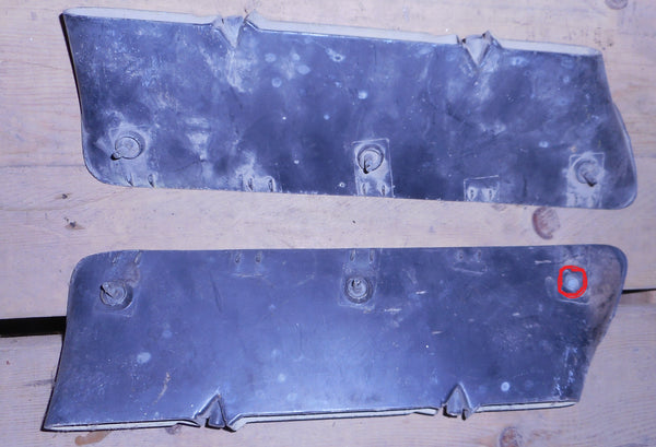 HOOD SCOOPS ,PAIR, USED, 71-72 GTO