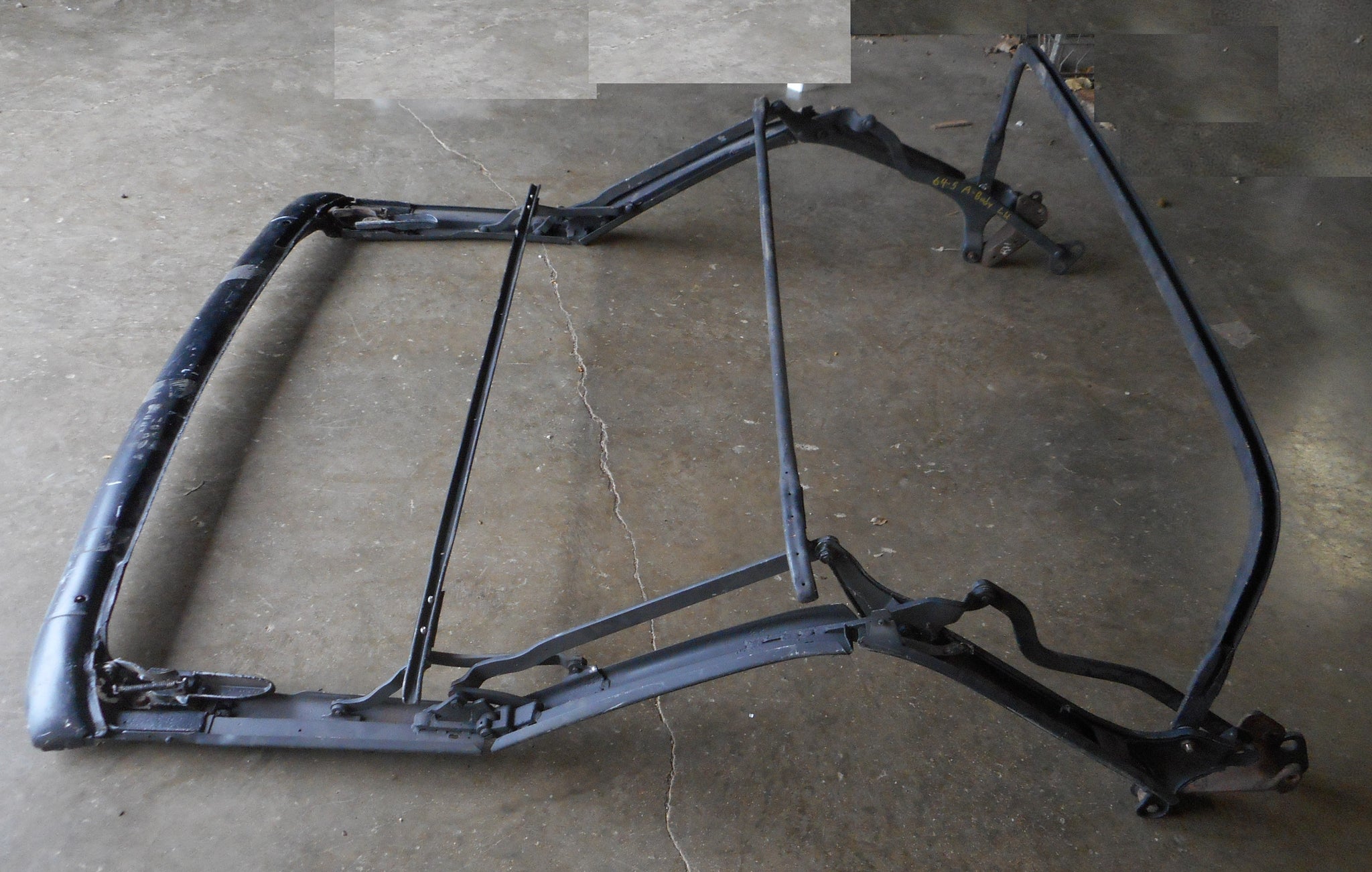 CONVERTIBLE TOP FRAME ASSEMBLY, USED, 64 65 A-BODY