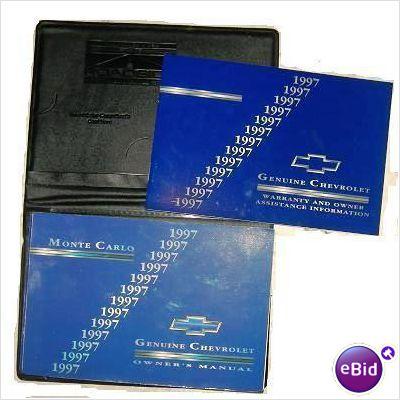 OWNER MANUAL, 97 MONTE CARLO, USED