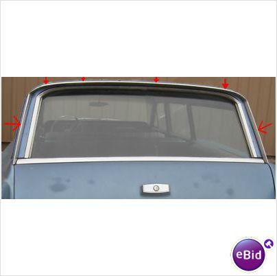 REAR DRIP MOLDINGS, 61-4 SAFARI IMPALA WAGON