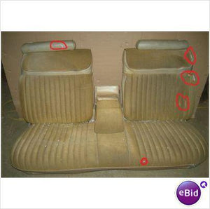 FRONT SEAT, 75-6 OLDS 98 DELTA 88, 2 DOOR MODELS, USED