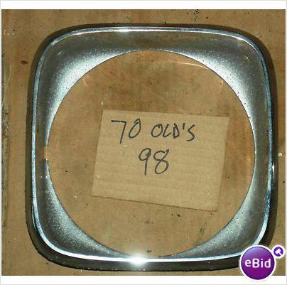 HEADLIGHT BEZEL, 70 OLDS 98, USED