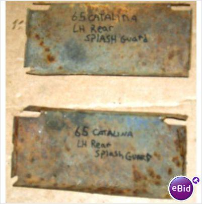 BACK UP LIGHT SHIELDS, 65 CATALINA, USED