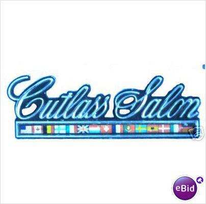 DOOR PANEL EMBLEM, 75-7 "CUTLASS SALON"