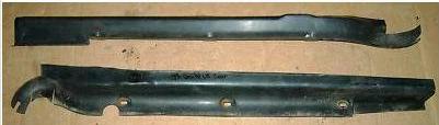 REAR BUMPER PLASTIC FILLERS, USED, 73 DEVILLE FLEETWOOD