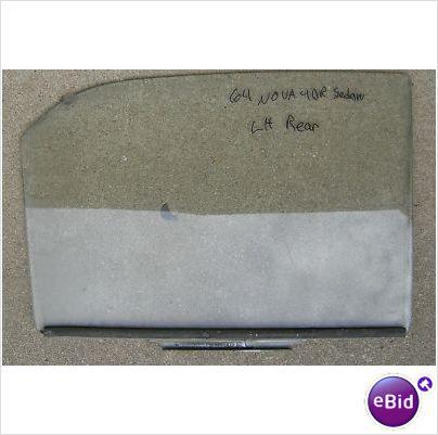 REAR DOOR GLASS, 62-5 CHEVY 2 NOVA, 4 DOOR