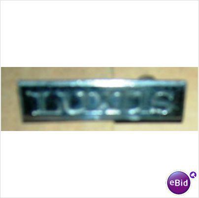 QUARTER PANEL EMBLEM, 74 LESABRE "LUXUS", USED