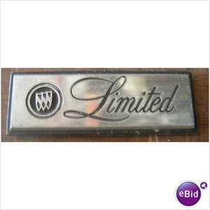 QUARTER PANEL EMBLEM, 80 BUICK, "LIMITED", USED