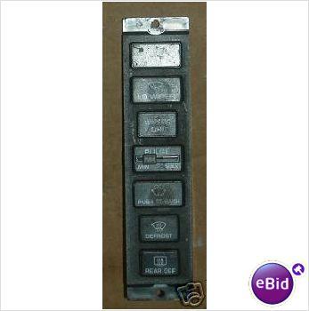 WIPER DEFROST SWITCH PANEL, 89 BUICK REATTA,  USED