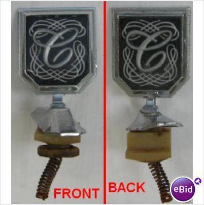 HOOD EMBLEM,"C" ,USED, 76-79 NOVA CONCOURS