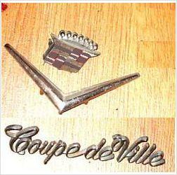 ROOF EMBLEMS, 77-9 CADILLAC DEVILLE