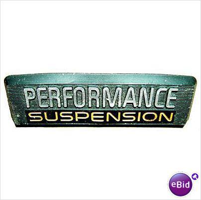 DASH EMBLEM,  82 84 86 88 90 TA "PERFORMANCE SUSPENSION"