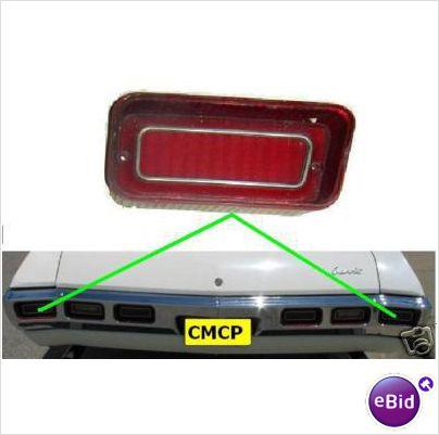 TAIL LIGHT LENS, OUTER, 69 IMPALA, USED