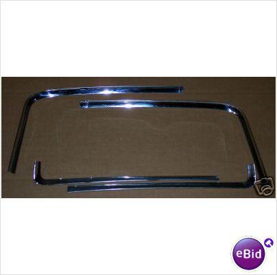 REAR WINDOW CHROME SET,  66-7 CHEVELLE GTO 442 GS