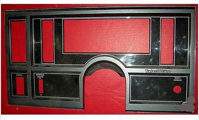 DASH GAUGES BEZEL, TURBO, USED, 85-87 GRAND NATIONAL